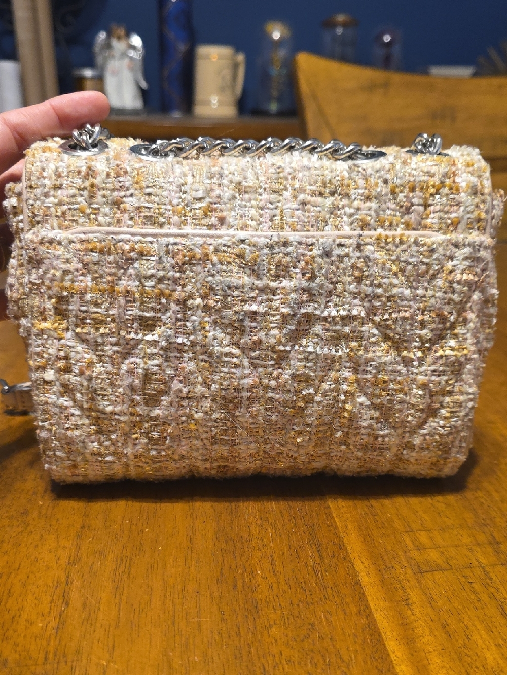 Kate Spade Briar Lane Emelyn quilted tweed crossbody bag - Picture 4 of 16
